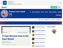 Tablet Screenshot of peckhamtownfootballclub.com